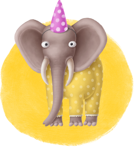 Birthday elephant