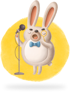 Bunny singing